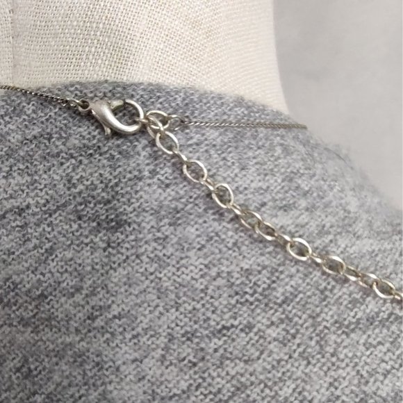 Stunning Silver Toned Wire and Beads Ornate Choker Earring Set Bisou Bisou - Picture 5 of 8